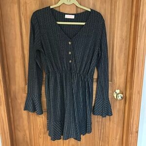 Long Sleeve Dress/ Tunic, Size L! Worn once!